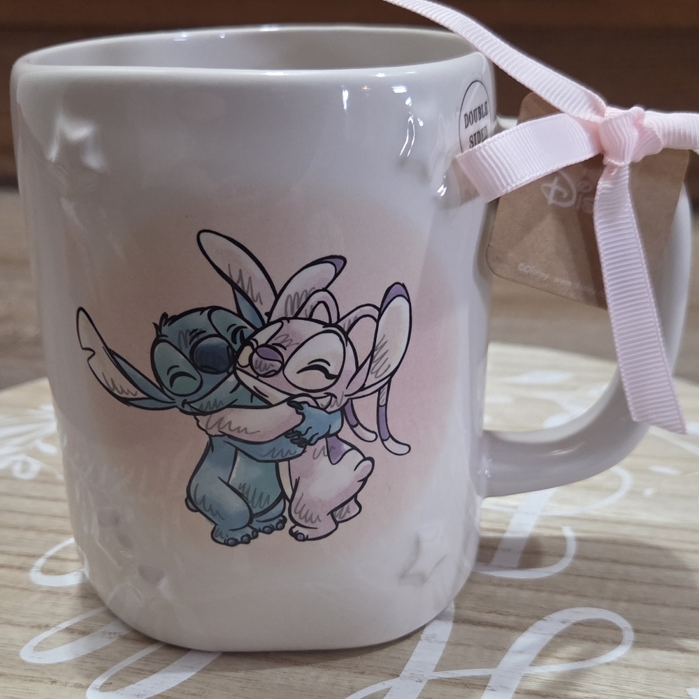 Rae Dunn Disney Stitch And Angel Love You To The Stars Mug